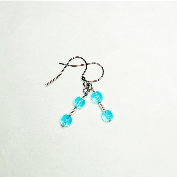 Blue Olivia Earrings - Picture 3 of 3